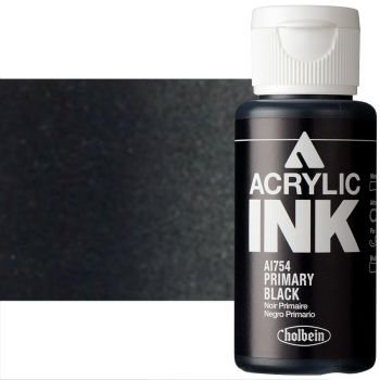 Holbein Acrylic Ink 30ml Primary Black