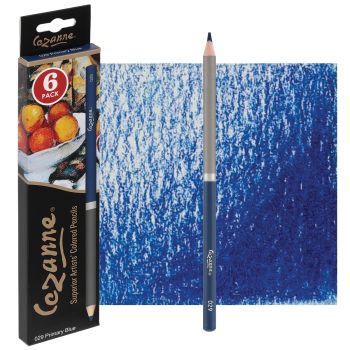 Cezanne Premium Colored Pencils - Primay Blue, Box of 6