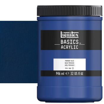Liquitex Basics Acrylic Paint Primary Blue 32oz