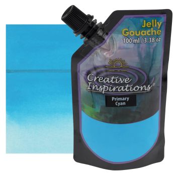 Creative Inspirations Jelly Gouache Pouch - Primary Cyan (100ml)