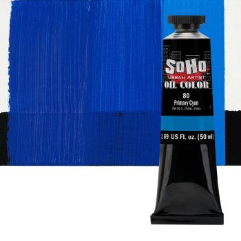 SoHo Artist Oil Color Primary Cyan 50ml Tube