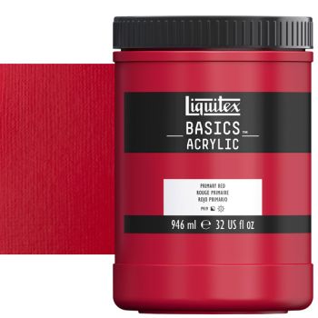 Liquitex Basics Acrylic Paint Primary Red 32oz