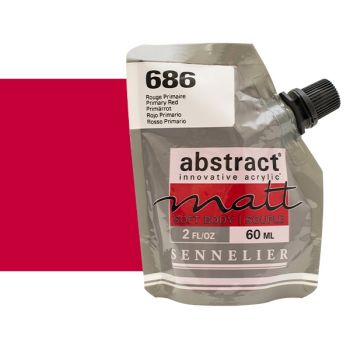 Sennelier Abstract Matt Soft Body Acrylic Primary Red 60ml