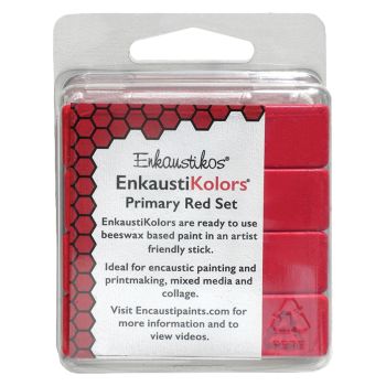 Enkaustikos EnkaustiKolors - Primary Red (Set of 4)