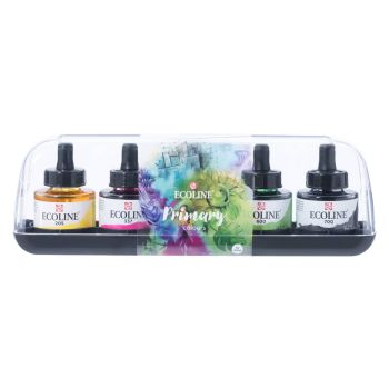 Ecoline Liquid Watercolor 30ml Pipette Primary Set Of 5