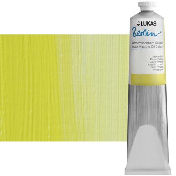 LUKAS Berlin Water Mixable Oil Primary Yellow 200 ml Tube