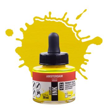 Amsterdam Acrylic Ink - Primary Yellow, 30ml