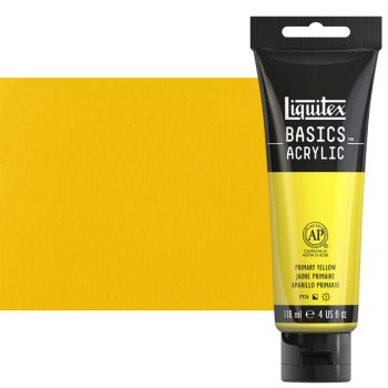 Liquitex Basics Acrylic Paint Primary Yellow 4oz