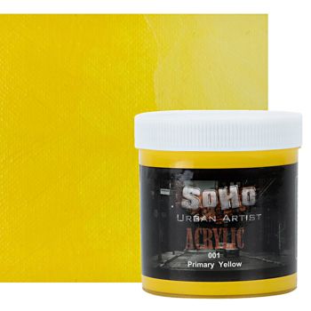 SoHo Urban Artists Heavy Body Acrylic - Primary Yellow, 500ml