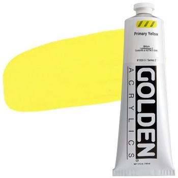 GOLDEN Heavy Body Acrylics - Primary Yellow, 5oz Tube