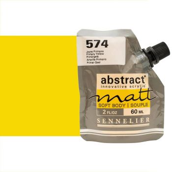 Sennelier Abstract Matt Soft Body Acrylic Primary Yellow 60ml