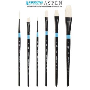 Princeton Aspen Series 6950 Short Handle Synthetic Brushes