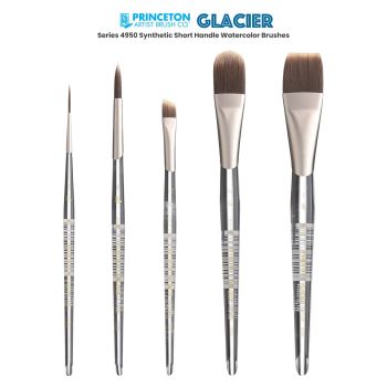 Princeton Glacier Series 4950 Synthetic Watercolor Brushes