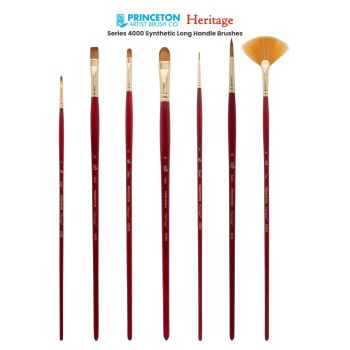 Princeton Heritage Series 4000 Synthetic Long Handle Brushes