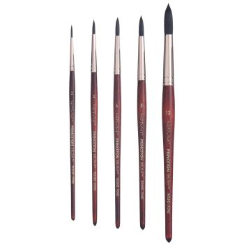 Princeton Neptune Synthetic Squirrel Series 4750 - Rounds Set of 5
