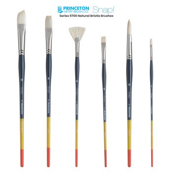 Princeton Snap! Series 9700 Natural Bristle Brushes