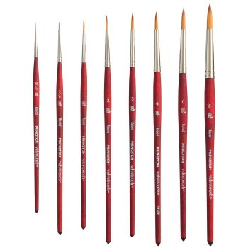 Princeton Velvetouch Series 3950 Synthetic Brush - Round Set of 8