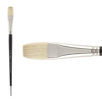 Creative Mark Pro-Stroke Premium White Hog Brush, Flat #12