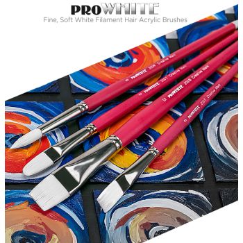 Pro White Professional Acrylic Brushes