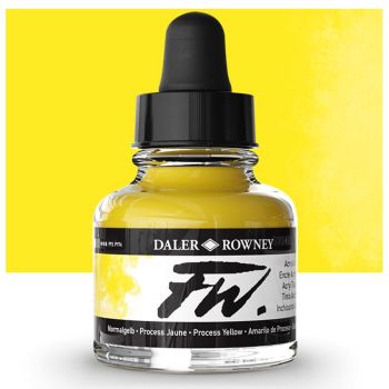 Daler-Rowney F.W. Acrylic Ink 1oz Bottle Process Yellow