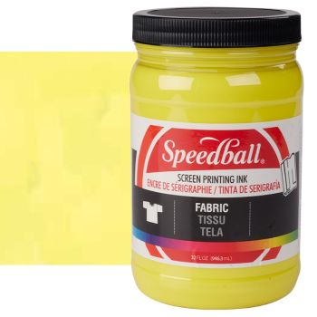 Speedball Fabric Screen Printing Ink 32 oz Jar - Process Yellow