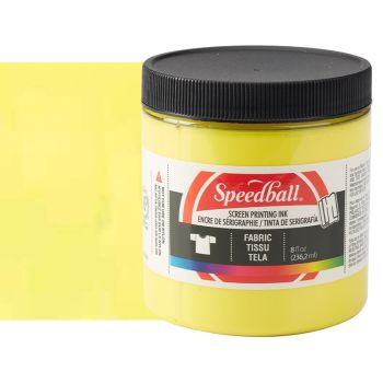 Speedball Fabric Screen Printing Ink 8 oz Jar - Process Yellow