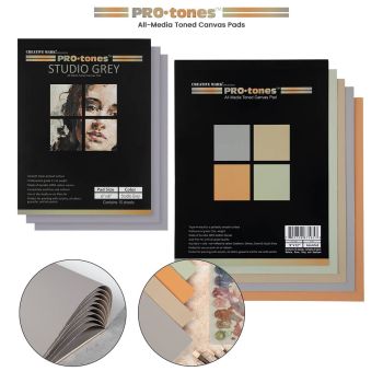 Pro-tones Professional Acrylic Primed Cotton Canvas Pads