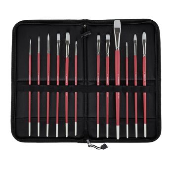 Creative Mark Pro White Studio Brushes with Case - Set of 12 