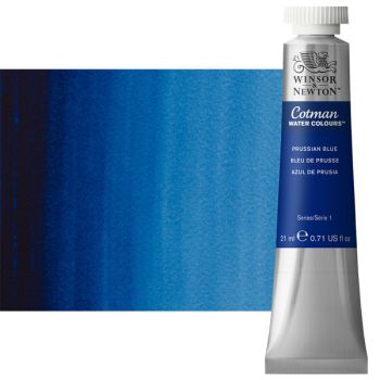 Winsor & Newton Cotman Watercolor 21 ml Tube - Prussian Blue