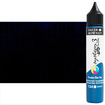 Daler-Rowney System 3 Fluid Acrylic Liner, Prussian Blue - 29.5ml