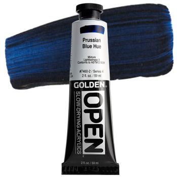 GOLDEN Open Acrylic Paints Prussian Blue Hue 2 oz