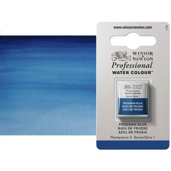Winsor & Newton Professional Watercolor Half Pan - Prussian Blue
