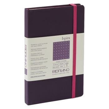 Fabriano Ispira Notebooks 3.5 x 5.5 Dot Grid Hardbound (96-Sheets) Purple 