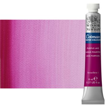 Winsor & Newton Cotman Watercolor 8 ml Tube - Purple Lake