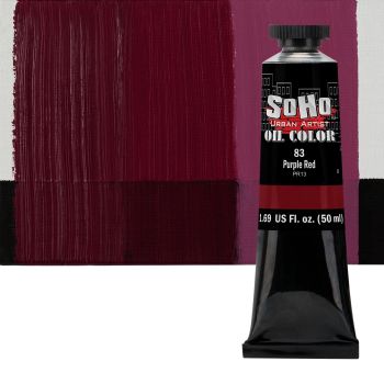 SoHo Artist Oil Color Purple Red 50ml Tube