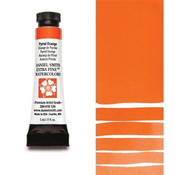 Daniel Smith Extra Fine Watercolors - Pyrrol Orange, 5 ml Tube