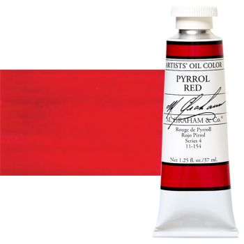 M Graham Oil Color 1.25Oz/37Ml Pyrrol Red