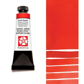Daniel Smith Extra Fine Watercolors - Pyrrol Scarlet, 15 ml Tube