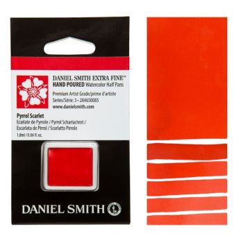 Daniel Smith Watercolor Half Pan Pyrrol Scarlet