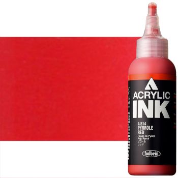 Holbein Acrylic Ink 100ml Pyrrole Red
