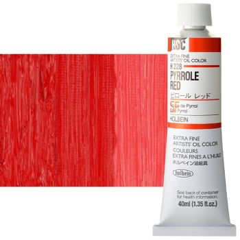 Holbein Artist Oil 40ml Tube Pyrrole Red