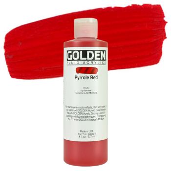 GOLDEN Fluid Acrylics Pyrrole Red 8 oz