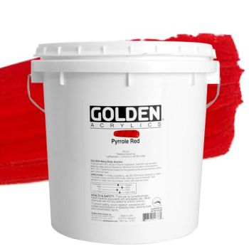 GOLDEN Heavy Body Acrylics - Pyrrole Red, Gallon