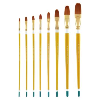 Qualita Long Handle Filberts Brush Set of 8