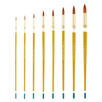 Qualita Long Handle Rounds Brush Set of  8
