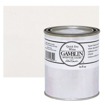 Gamblin Artists Oil - Fast Dry Titanium White, 16oz Can
