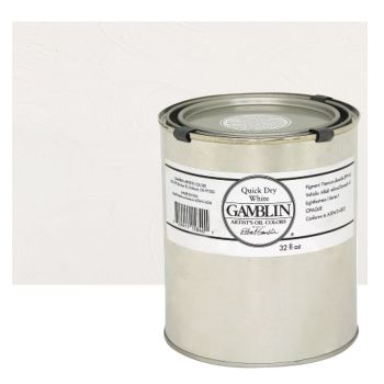 Gamblin Artists Oil - Fast Dry Titanium White, 32oz Can
