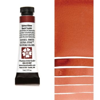 Daniel Smith Extra Fine Watercolors - Quinacridone Burnt Scarlet, 5 ml Tube