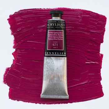 Sennelier Extra-Fine Artist Acrylic 60 ml Tube - Quinacridone Fuschia