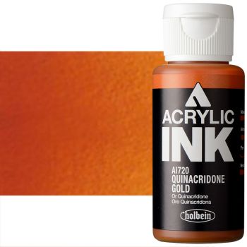 Holbein Acrylic Ink 30ml Quinacridone Gold